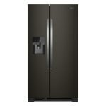Whirlpool 25 Cu Ft. Wide Side-by-Side Refrigerator Black Stainless Steel from Kings Outlet