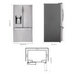 LG 27.7 Cu. Ft. French Door Smart Refrigerator External Ice Water Stainless Steel from Kings Outlet
