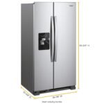 Whirlpool 25 Cu Ft. Wide Side-by-Side Refrigerator Stainless Steel from Kings Outlet