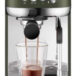 Breville Bambino Plus Espresso Machine 15 bars of pressure Milk Frother Olive Tapenade from Kings Outlet