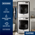 Maytag 7.3 Cu. Ft. Stackable Electric Dryer Extra Power Button White from Kings Outlet