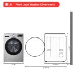LG 5.0 Cu. Ft. High-Efficiency Stackable Smart Front Load Washer Steam TurboWash 360 Graphite from Kings Outlet