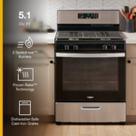 Whirlpool 5.1 Cu. Ft. Freestanding Gas Range Broiler Drawer Stainless Steel from Kings Outlet