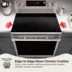 LG 6.3 Cu. Ft. Freestanding Electric True Convection Smart Range Air Fry Premium Handle from Kings Outlet