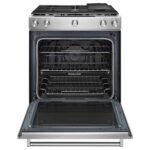 KitchenAid 5.8 Cu. Ft. Self-Cleaning Slide-In Gas Convection Range Stainless Steel from Kings Outlet