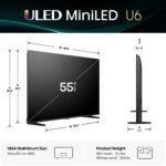 Hisense 55" Class U6 Series MiniLED QLED UHD 4K HDR Smart Fire TV 2025 from Kings Outlet