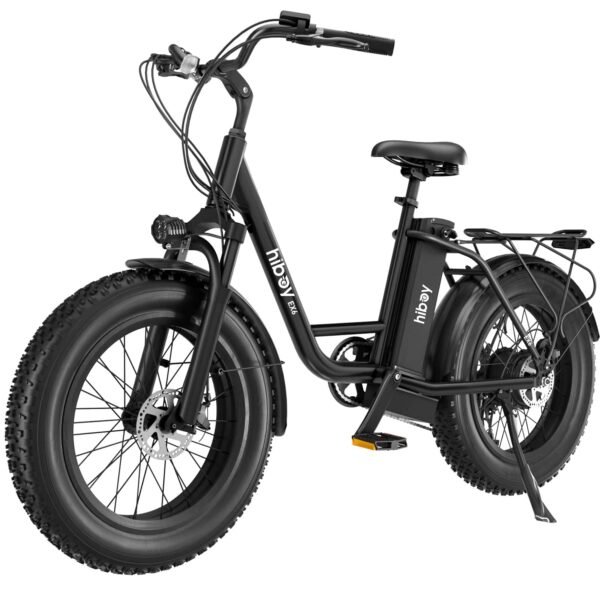HiBoy EX6 Electric Bike 75 mi Max Operating Range 25 mph Max Speed Black from Kings Outlet