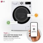 LG 2.4 Cu. Ft. High-Efficiency Smart Front Load Washer Electric Dryer Combo Steam Sensor from Kings Outlet