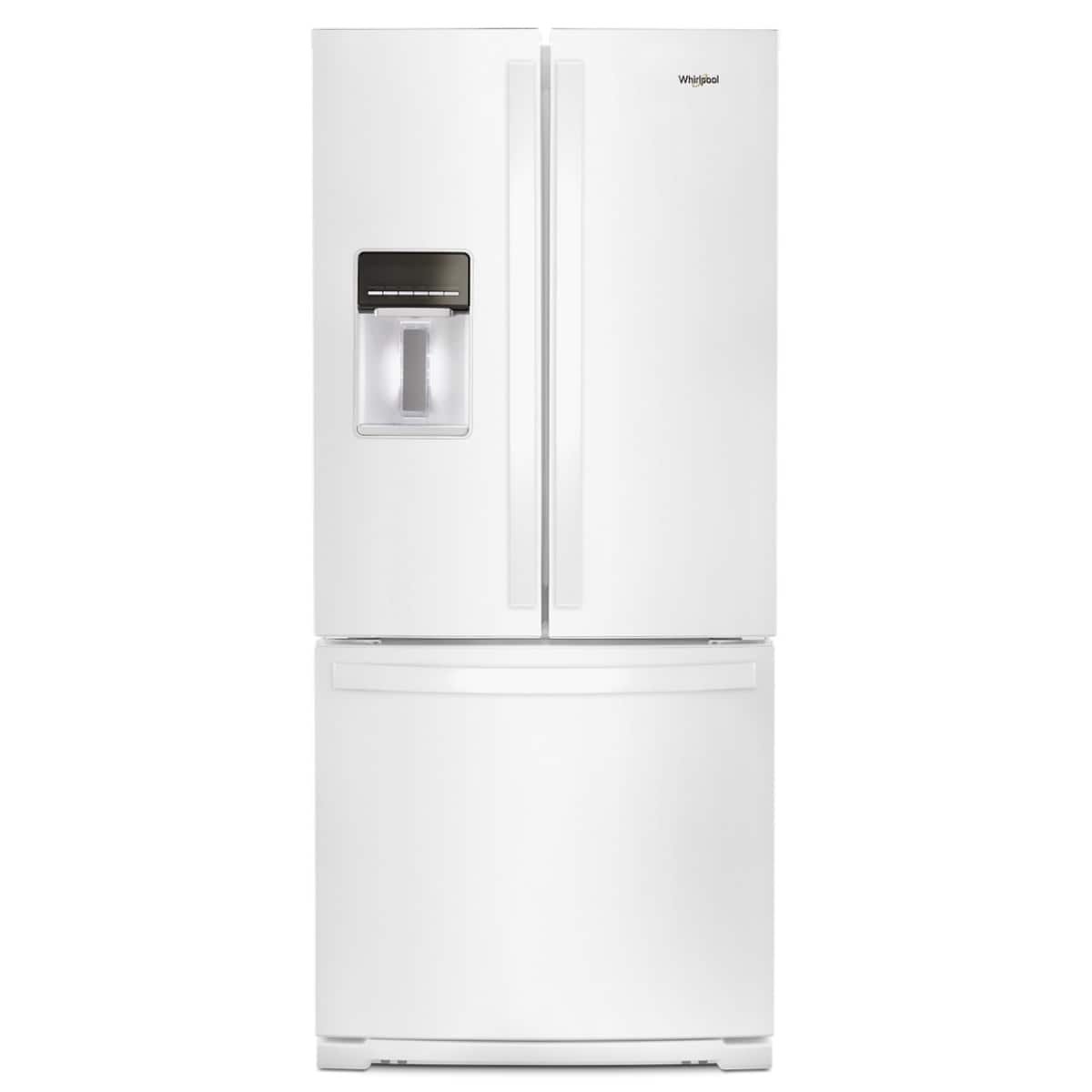 Kings Outlet Whirlpool 20 Cu. Ft. Wide French Door Refrigerator White Whirlpool 20 Cu. Ft. Wide French Door Refrigerator White from Kings Outlet