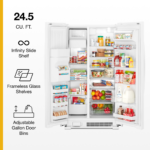 Whirlpool 36-inch Wide Side-by-Side Refrigerator 25 cu. ft. White from Kings Outlet