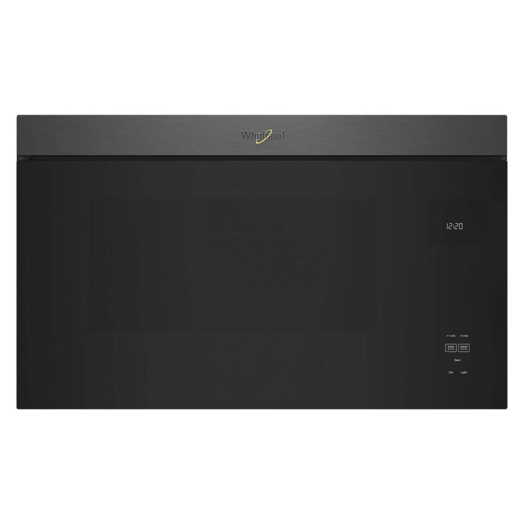 Whirlpool 1.1 Cu. Ft. Over-the-Range Microwave Flush Built-in Design Black Stainless Steel from Kings Outlet