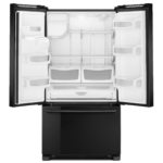 Maytag 25 Cu. Ft. French Door Refrigerator PowerCold Feature Black Black on Black from Kings Outlet