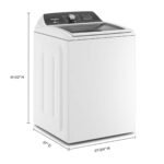 Whirlpool 4.7-4.8 Cu. Ft. Top Load Washer 2 in 1 Removable Agitator White from Kings Outlet