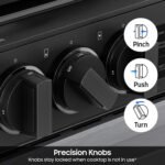 Samsung Bespoke 6.0 Cu. Ft. Slide-In Gas Range Precision Knobs Stainless Steel from Kings Outlet