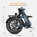 Heybike Ranger S 1000W Foldable Step-Thru Fat-Tire Ebike 55mi Max Range 28mph Max Speed from Kings Outlet