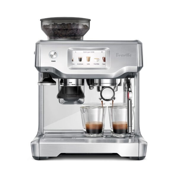 Breville Barista Touch Espresso Machine 9 bars of pressure Milk Frother integrated grinder Stainless from Kings Outlet