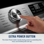 Maytag 7.4 Cu. Ft. Smart Electric Dryer Extra Power Button Metallic Slate from Kings Outlet