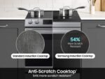 Samsung Bespoke 6.3 Cu. Ft. Slide-In Electric Induction Range Air Fry Stainless Steel from Kings Outlet