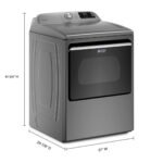Maytag 7.4 Cu. Ft. Smart Electric Dryer Extra Power Button Metallic Slate from Kings Outlet