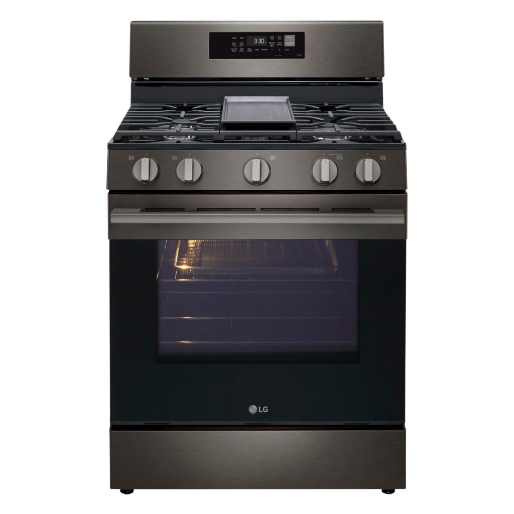 LG 6.3 Cu. Ft. Freestanding Gas True Convection Smart Range EasyClean Air Fry Premium from Kings Outlet