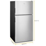 Whirlpool 18.2 Cu. Ft. Top-Freezer Refrigerator Stainless Steel from Kings Outlet