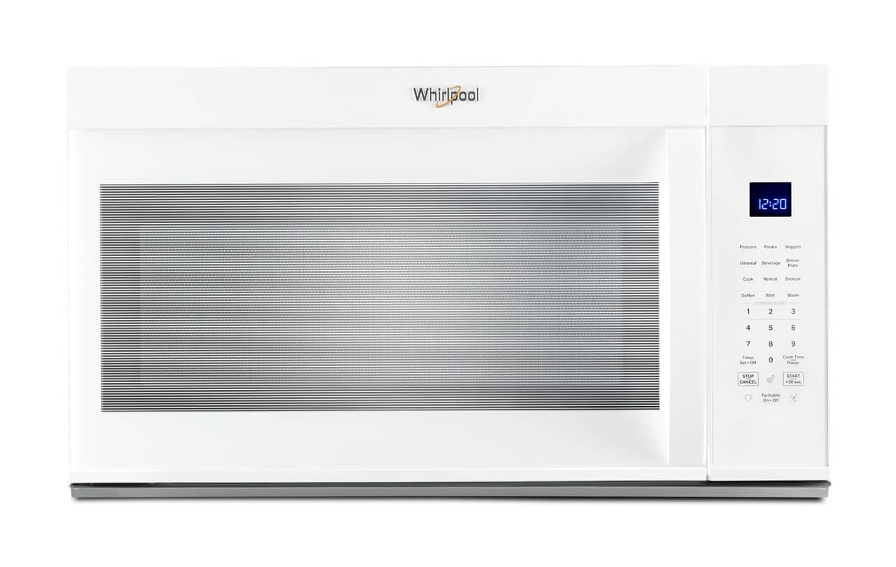 Kings Outlet Whirlpool 1.9 Cu. Ft. Over-the-Range Microwave Sensor Cooking White Whirlpool 1.9 Cu. Ft. Over-the-Range Microwave Sensor Cooking White from Kings Outlet