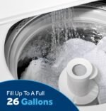 GE 4.5 Cu. Ft. High-Efficiency Top Load Washer Deep Fill Cold Plus White Matte from Kings Outlet