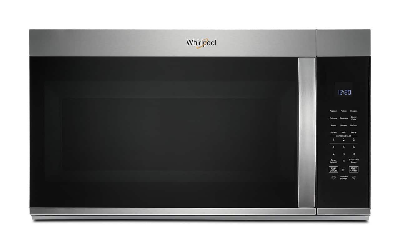 Kings Outlet Whirlpool 1.9 Cu. Ft. Over-the-Range Microwave Sensor Cooking Non-Stick Interior Stainless Steel Whirlpool 1.9 Cu. Ft. Over-the-Range Microwave Sensor Cooking Non-Stick Interior Stainless Steel from Kings Outlet
