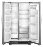 Whirlpool 25.1 Cu. Ft. Side-by-Side Refrigerator Stainless Steel from Kings Outlet