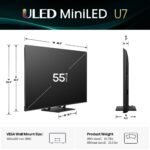 Hisense 55" Class U7 Series MiniLED QLED UHD 4K HDR Smart Google TV 2025 from Kings Outlet
