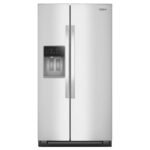 Whirlpool 28.7 Cu. Ft. Side-by-Side Refrigerator TruCool System Fingerprint-Resistant Stainless Finish from Kings Outlet