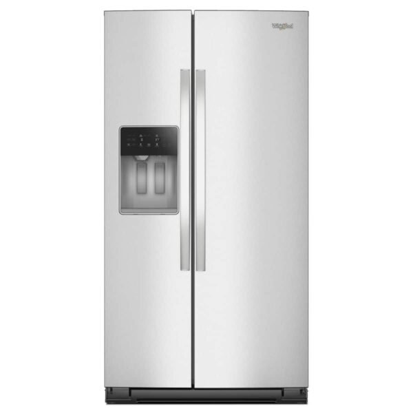 Whirlpool 28.7 Cu. Ft. Side-by-Side Refrigerator TruCool System Fingerprint-Resistant Stainless Finish from Kings Outlet