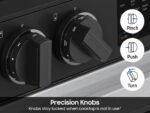 Samsung Bespoke 6.3 Cu. Ft. Slide-In Electric Range Precision Knobs Stainless Steel from Kings Outlet