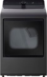 LG 7.3 Cu. Ft. Smart Electric Dryer Sensor Dry Platinum Black from Kings Outlet