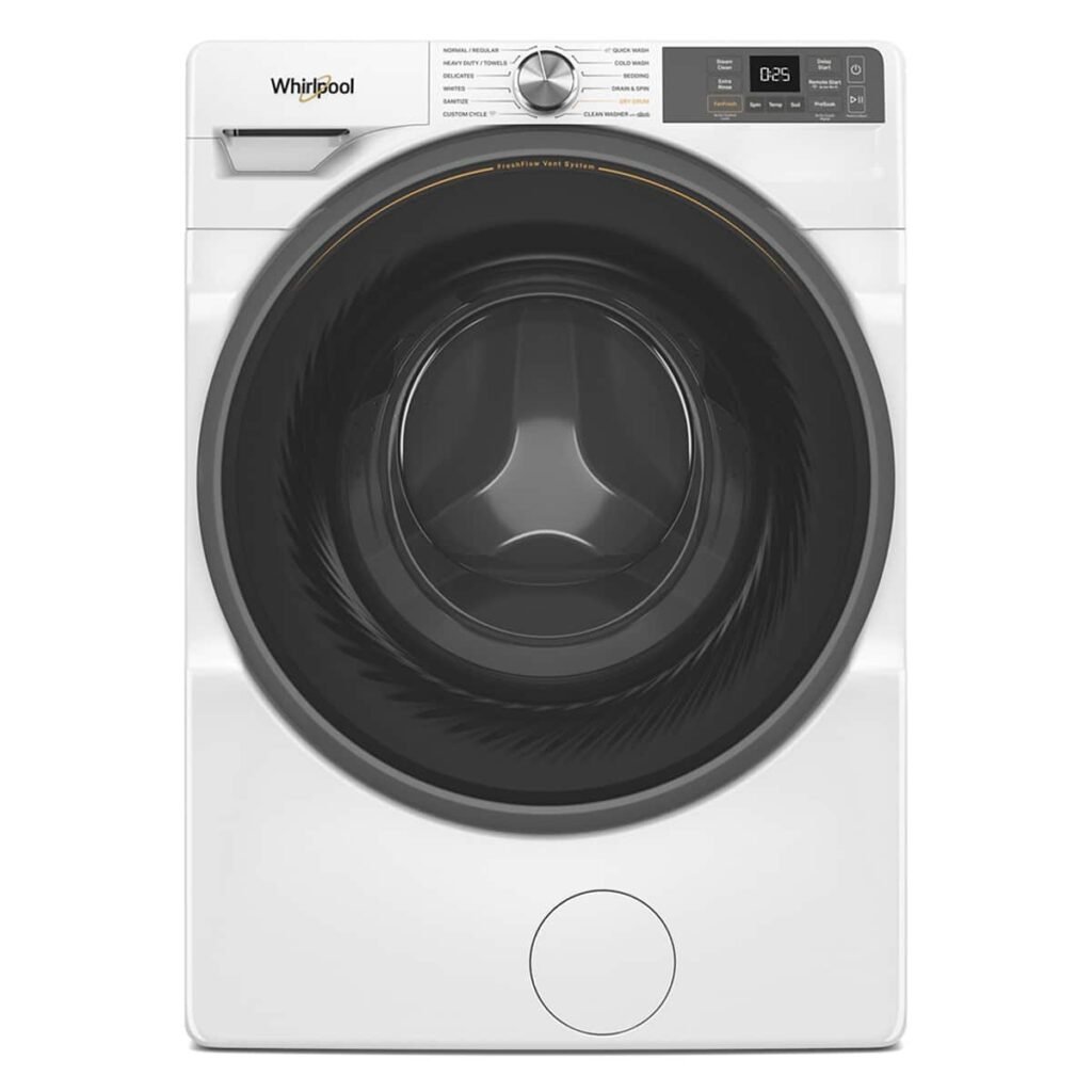 Whirlpool 4.5 cu. ft. Smart Front Load ENERGY STAR Washer FreshFlow Vent System White from Kings Outlet