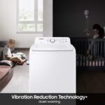 Samsung 4.0 Cu. Ft. High-Efficiency Top Load Washer ActiveWave Agitator White from Kings Outlet