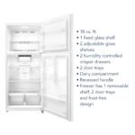 Insignia 18 Cu. Ft. Top-Freezer Refrigerator ENERGY STAR Certification White from Kings Outlet