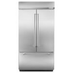 KitchenAid 24.2 Cu. Ft. 42" Width Built-In Stainless French Door Refrigerator Platinum Interior Design from Kings Outlet