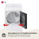 LG 7.3 Cu. Ft. Smart Electric Dryer Sensor Dry Alpine White from Kings Outlet