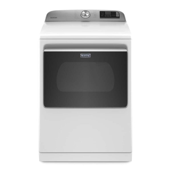 Maytag 7.4 Cu. Ft. Smart Gas Dryer Steam Extra Power Button White from Kings Outlet