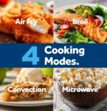 GE 1.0 Cu. Ft. Convection Countertop Microwave Air Fry Stainless Steel from Kings Outlet