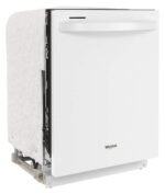 Whirlpool 24" Top Control Built-In Stainless Steel Tub Dishwasher Large Capacity Tall Top Rack from Kings Outlet