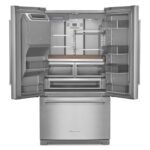 KitchenAid 26.8 Cu. Ft. Standard-Depth French Door Refrigerator Exterior Ice Water Dispenser Stainless Steel from Kings Outlet
