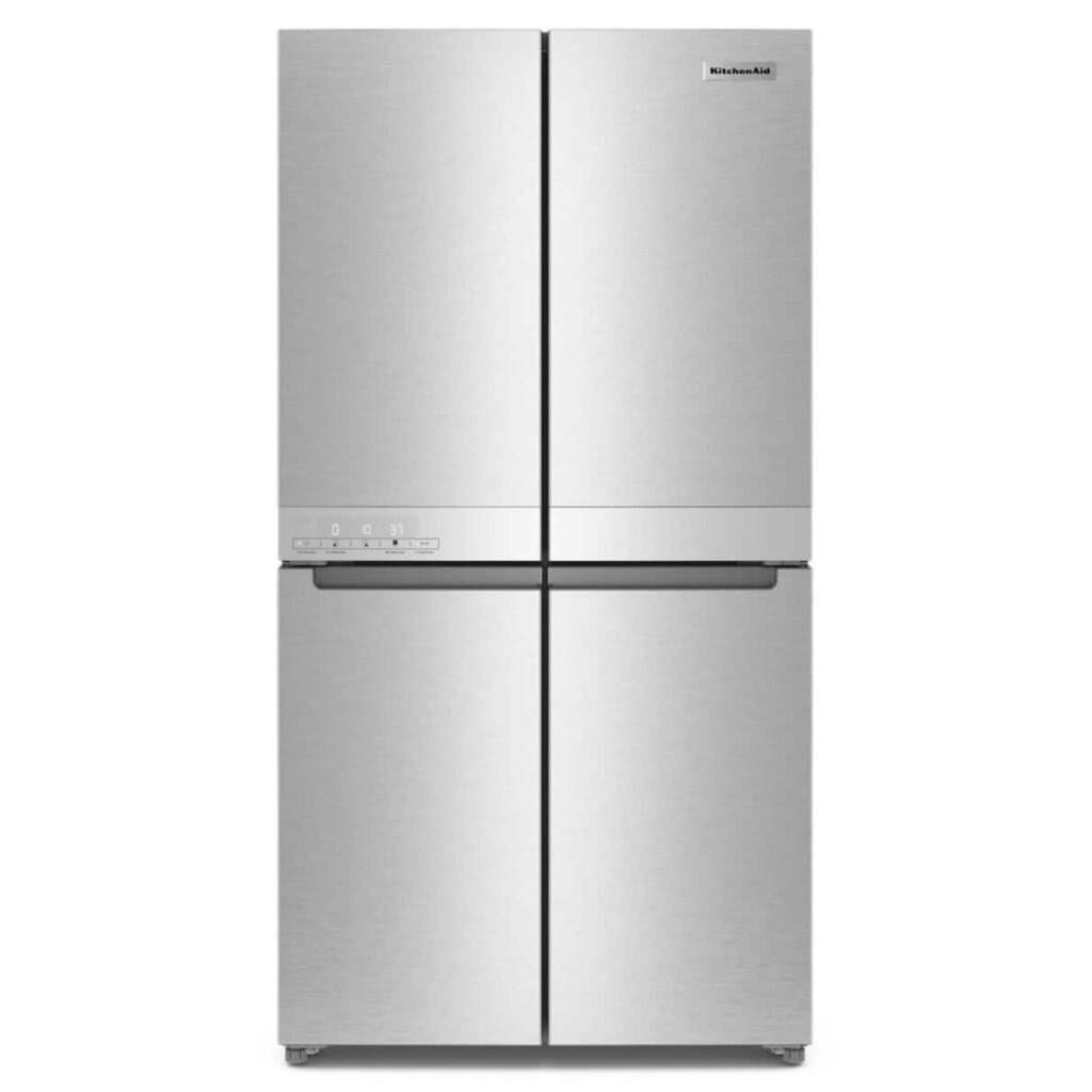 KitchenAid 19.4 Cu. Ft. Bottom-Freezer 4-Door French Door Refrigerator PrintShield Stainless Finish from Kings Outlet