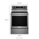 KitchenAid 6.4 Cu. Ft. Self-Cleaning Freestanding Electric Convection Range Stainless Steel from Kings Outlet