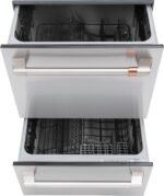 Café 24" Top Control Built-In Double Drawer Dishwasher Customizable Stainless Steel from Kings Outlet