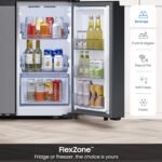 Samsung Bespoke 23 Cu. Ft. 4-Door Flex French Door Counter Depth Refrigerator AI Family from Kings Outlet