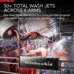 KitchenAid 24" Top Control Built-In Stainless Steel Tub Dishwasher 3rd Rack FreeFlex 44 dBA from Kings Outlet