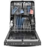 GE 24" Top Control Built-In Stainless Steel Tub Dishwasher 3rd Rack Sanitize Cycle 47 from Kings Outlet