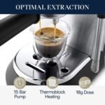De Longhi EC885M Dedica Arte Pump Espresso Machine Stainless Steel from Kings Outlet